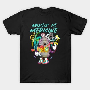 Cartoon music Graffiti T-Shirt